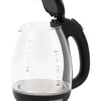 Чайник HYK-G3804 1,7л 2200Вт черный (стекло)