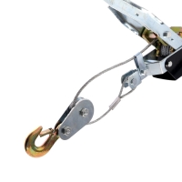 Лебедка рычажная ТУНДРА, двойное храповое колесо, тяга 4 т (подъем 1.6 т), трос 4 метра