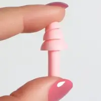 Беруши на шнурке, 3&times;1.5 см, в футляре, фасовка 10 шт., силиконовые, розовые