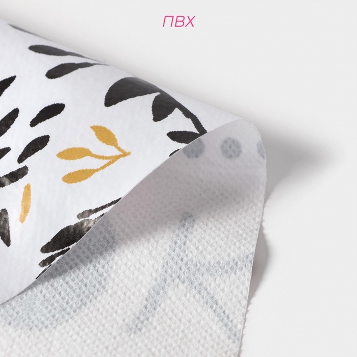 Скатерть на стол &laquo;Кухня&raquo; Доляна 137&times;180 см, белая