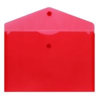 Набор папок-конвертов на кнопке А5 150мкм Calligrata  прозрачные, микс 5шт