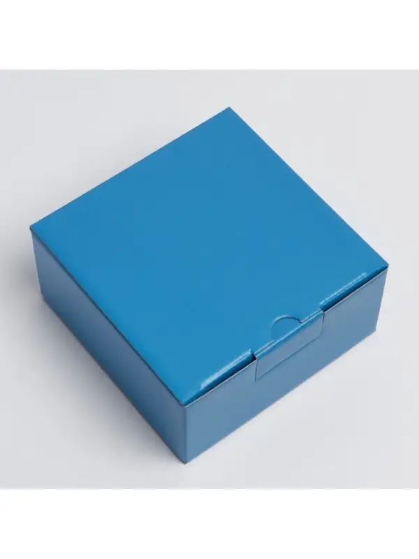 Коробка подарочная складная, упаковка, &laquo;Синяя&raquo;, 15 х 15 х 7 см