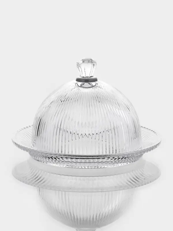 Блюдо для подачи с крышкой "Riffle", 19.5х13 см