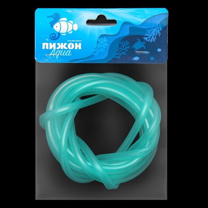 Трубка-шланг для компрессора силиконовая, &Oslash; 4 мм, 3 м, зелёная