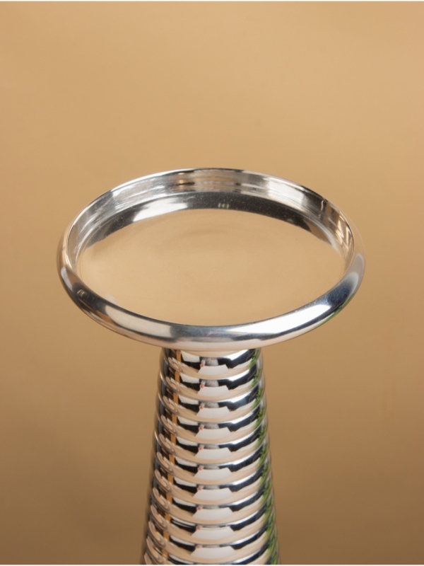 Подсвечник "Флэйм" 12х12х37 см, алюминий