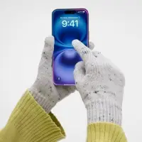 Перчатки сенсорные Spotti Senso, светло-серые, размер L/XL