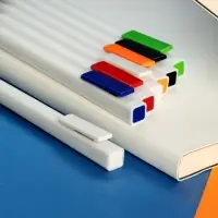 Ручка шариковая Swiper SQ, белая с черным