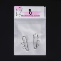 Булавка для подвесок PO-035 №01, (набор 2 шт.) 35&times;5 мм, цвет серебро