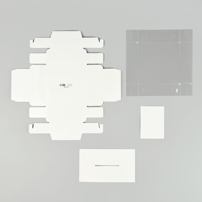 Коробка под 4 конфеты с ячейками &laquo;Белая&raquo;, 10 х 10 х 3 см