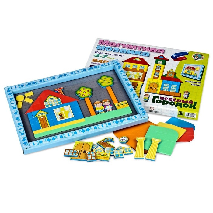 Магнитная мозаика &laquo;Веселый городок&raquo;, 248 элементов