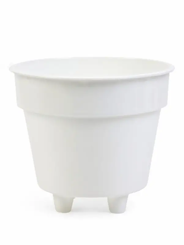 Кашпо со вставкой "Порто" 3,5л, D20 см, h-19 см, цвет белый