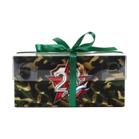 Коробка для капкейка &laquo;23 февраля&raquo;, 16 х 8 х 7.5 см