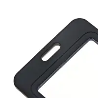 Бейдж вертикальный, внешний размер 110&times;70 мм, внутренний размер 85&times;54 мм, чёрный