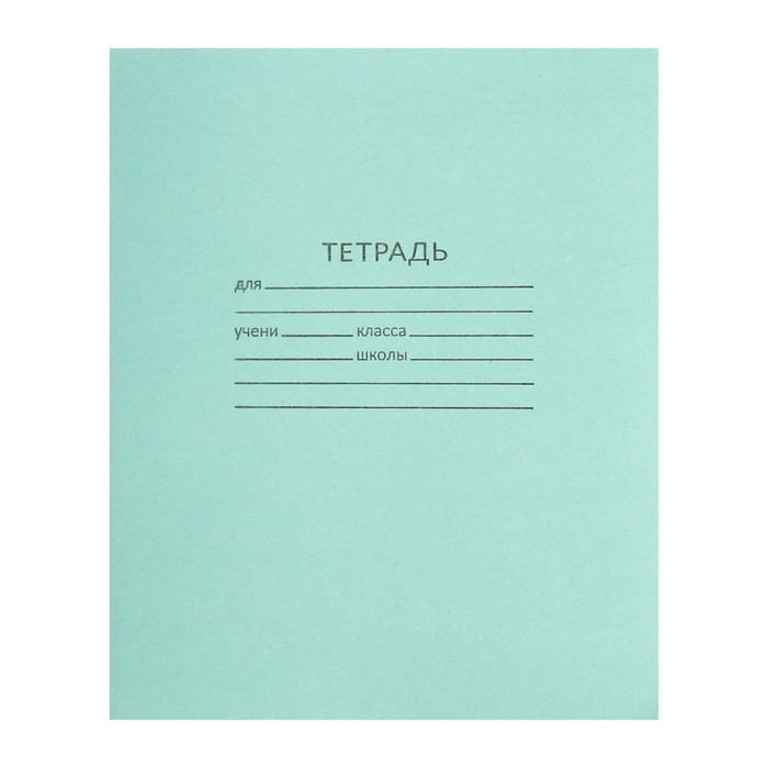 Комплект тетрадей из 10 штук, 24 листа в клетку КПК "Зелёная обложка", блок №2, белизна 75% (серые листы)