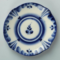 Блюдце &laquo;Силуэт&raquo;, 9х9х1 см, гжель