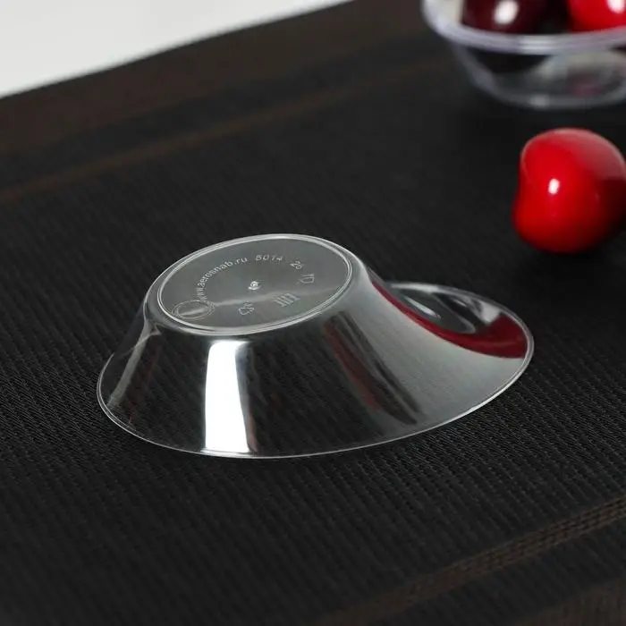 Форма пластиковая одноразовая для фуршетов &laquo;Содо&raquo;, 50 мл, 9,5 см, цвет прозрачный