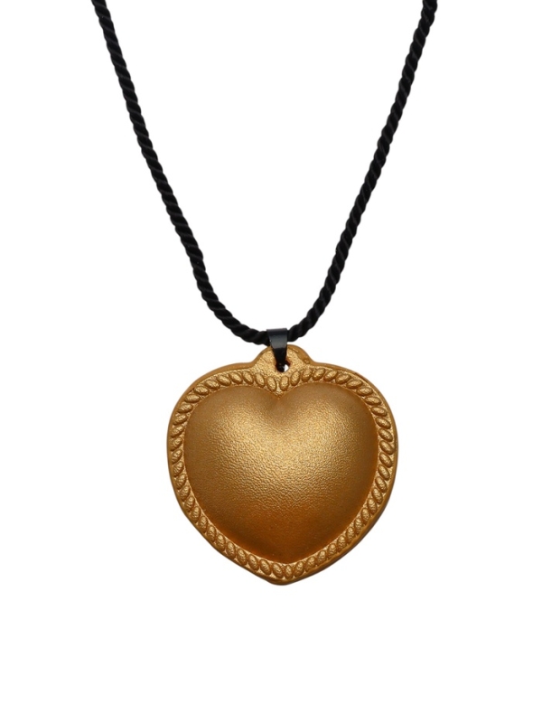 Портупея с кулоном &laquo;Сердечко&raquo; кожа, трансформер, цвет золото, 150 см