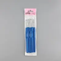 Крючок для вязания, с пластиковой ручкой, d = 1,5 мм, 13,5 см, цвет синий, цена за 1 штуку