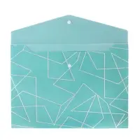 Папка-конверт на кнопке формат А4 180мкр блестящая МИКС Стиль  (штрихкод на штуке)