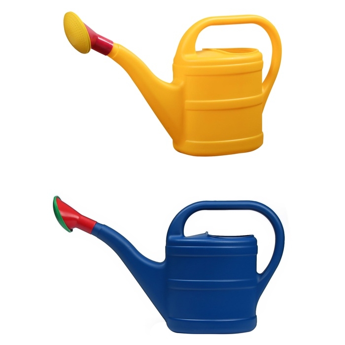 Лейка, 8 л, с рассеивателем, носик d = 35 мм, цвет МИКС