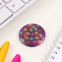 Значок закатной d=35 мм "Гирлянда" 6,5х6,5 см