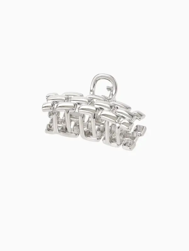 Краб для волос "Раон" 5 см, серебро