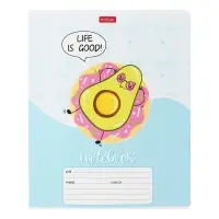 Тетрадь 12 листов в линейку &laquo;Веселые Авокадо&raquo;, обложка мелованный картон, блок офсет, МИКС