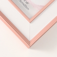 Фоторамка пластик 15х20 см "Романтизм" розовая 2,5х21,2х26,2 см