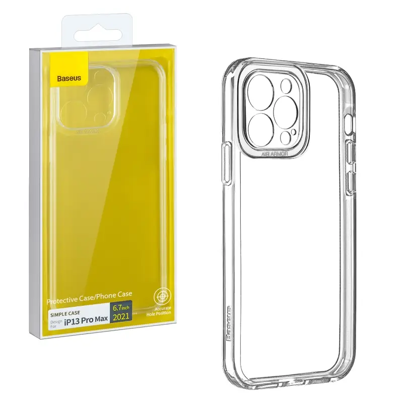 Чехол iPh 13 Pro Max (6.7) Simple Case Baseus прозрачный
