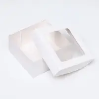 Кондитерская упаковка, белая, 17&times;17&times;8 см