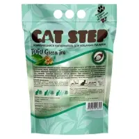 Наполнитель для кошачьих туалетов Cat Step Tofu Green Tea 6L, растительный комкующийся