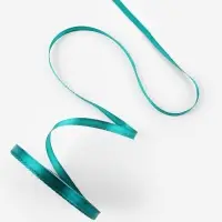 Лента атласная, 6 мм, 23&plusmn;1 м, зелёная №126