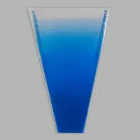 Пакет конус для цветов, &laquo;Переход&raquo;, 29+10&times;45 см, королевский синий