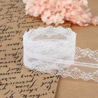 Кружево капроновое, 35 мм &times; 10 &plusmn; 1 м, цвет белый