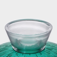 Ваза из стекла для фруктов Magistro &laquo;Фейерверк&raquo;, 3,8 л, 33&times;13,5 см, цвет изумрудный