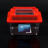 Переноска прямоугольная, 17,6 х 11,2 х 13 см, красный