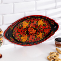 Поднос &laquo;Керженский&raquo;,  большой,хохлома