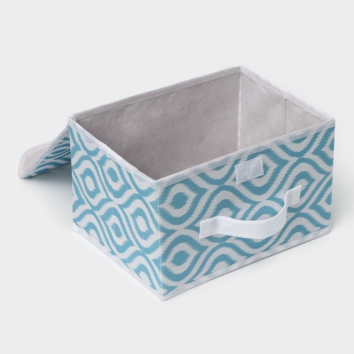 Короб для хранения Доляна &laquo;Лагуна&raquo;, 26&times;20&times;16 см, цвет бирюзовый