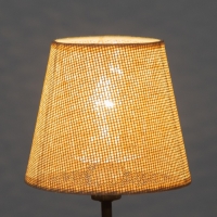 Абажур для люстры "Саржа" E27 бежевый 15х15х13 см