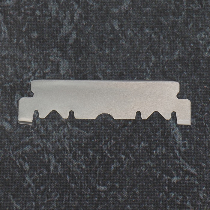 Опасная бритва, шаветт, без лезвия, 24 &times; 2,5 &times; 1,3 см, пластиковая, цвет белый/серебристый