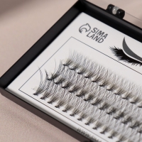 Набор накладных ресниц &laquo;Классика&raquo;, пучки, 10, 12, 14 мм, толщина 0,1 мм, изгиб C, 10 D