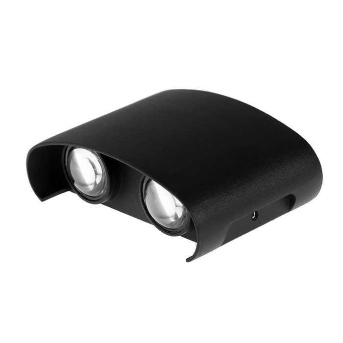 Светильник фасадный &laquo;Полусфера&raquo;, FSD-009, 4Вт, 3000К, 2 луча, IP65, 220 В, металл, черный