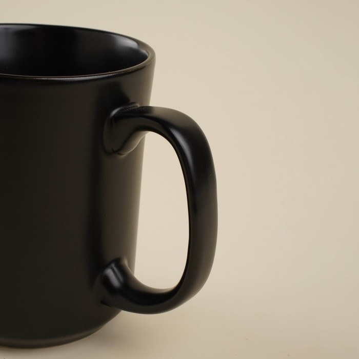 Набор кружек фарфоровых SL Home &laquo;Дарк&raquo;, 400 мл, цвет чёрный