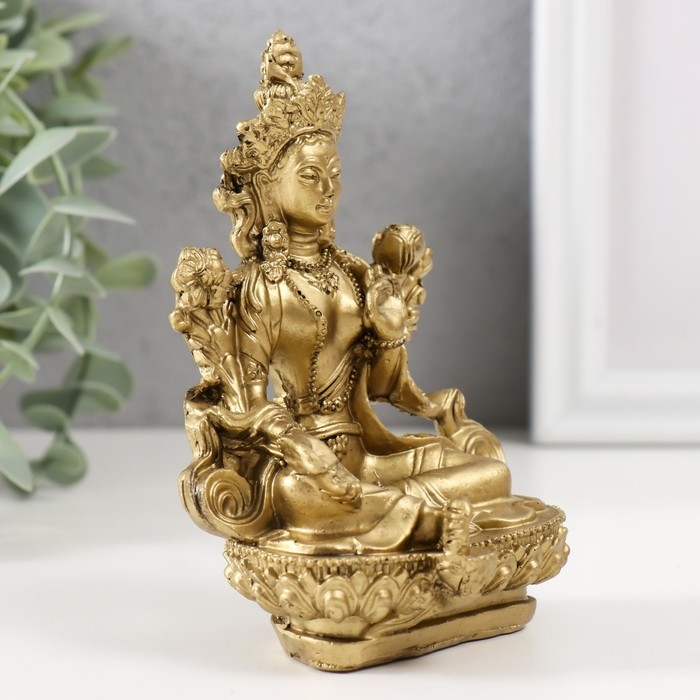 Нэцке полистоун бронза "Парвати" 12,5х8,5х6,7 см