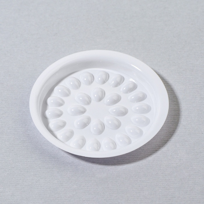 Палетка (лунка) для смешивания клея, набор - 40 шт, 4,8 &times; 0,5 см, цвет белый