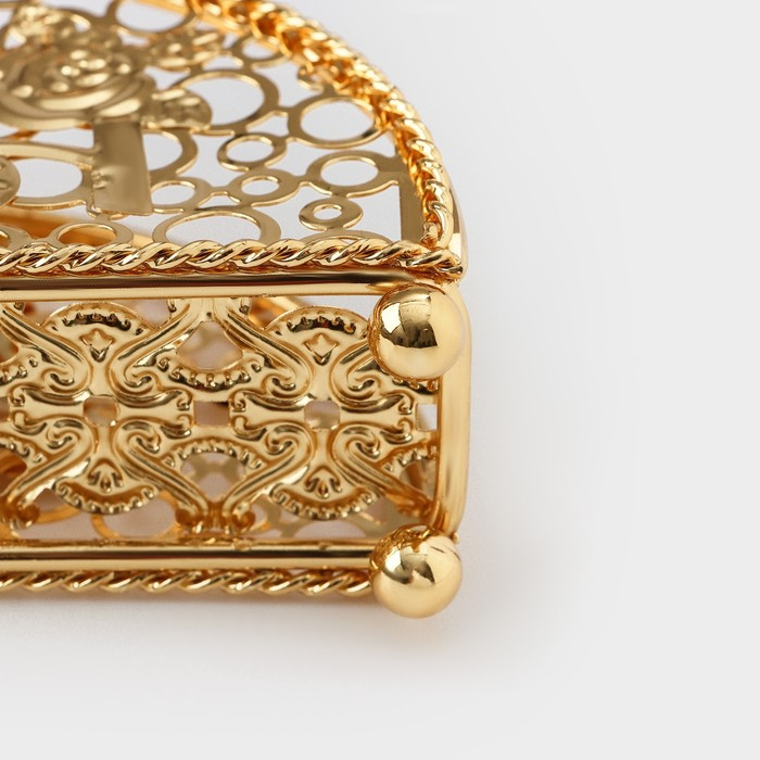 Салфетница декоративная &laquo;Птицы&raquo;, 15&times;4&times;8,5 см, цвет золотой