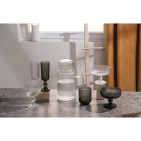 Бокал для шампанского стеклянный Magistro &laquo;Грани&raquo;, 150 мл, 5,5&times;18,5 см, цвет графит