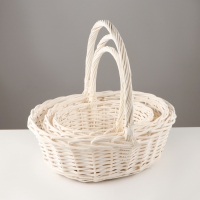 Набор корзин, 3 шт, 46&times;36&times;16/42 см, 41&times;31&times;14/35 см, 34&times;27&times;12/31 см, ива