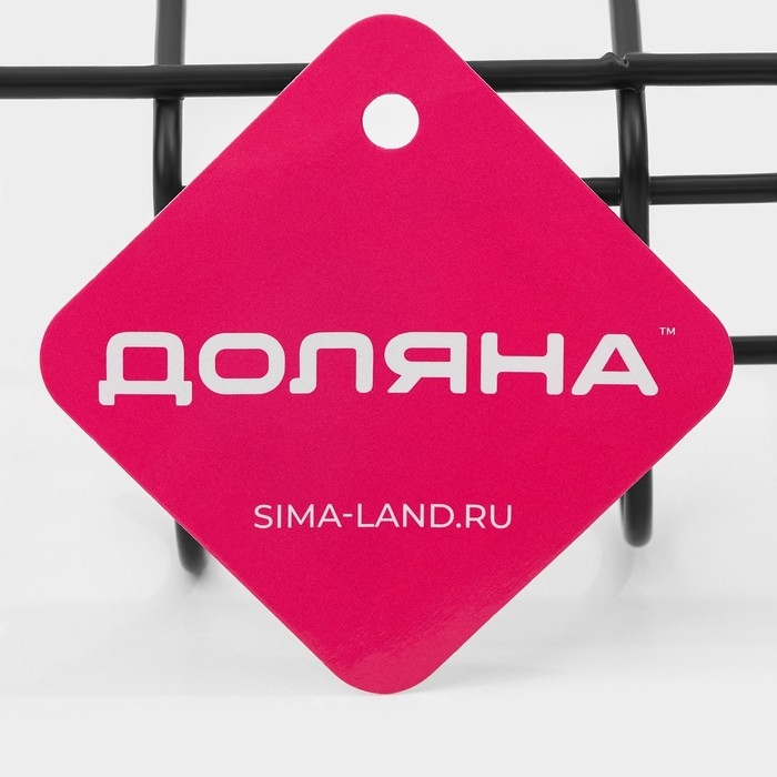 Держатель для кухонных принадлежностей подвесной Доляна, 28,5&times;25,5&times;16 см, цвет чёрный