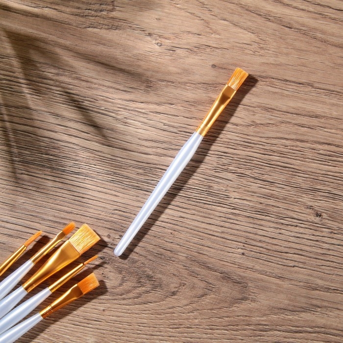 Кисть для рисования набор 6 шт. синтетика №1,2,3,4,5,6 &laquo;Называй меня искусством&raquo;